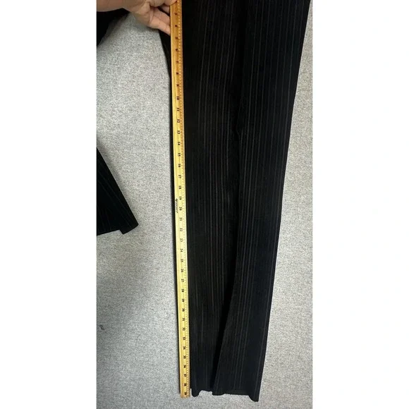 Inserch Limited Edition Suit Men 2XL Black Pinstripe Jacket Pants Style Unhemmed